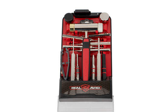 Real Avid ACCUPUNCH hammer and punch set is easily organized to keep your tools ready at hand